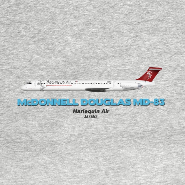 McDonnell Douglas MD-83 - Harlequin Air by TheArtofFlying